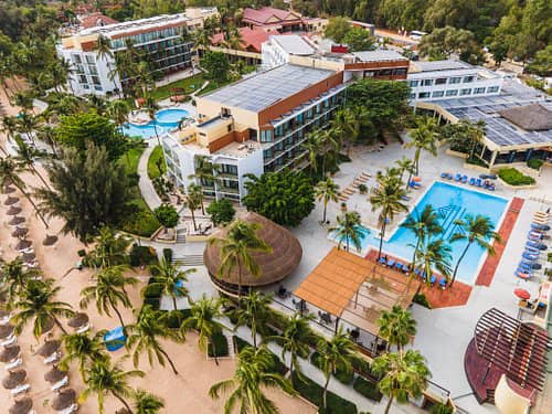 Vue aérienne du Palm Beach Hôtel Saly